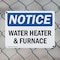 Signmission Water Heater & Furnace, 14 in W x Rectangle, Plastic OS-2PACK-NS-P-1014-L-18972 - alternate 7
